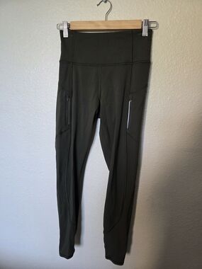 Athleta Ranier Tight, Olive Green